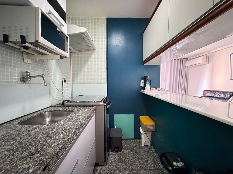 Flat Atlântico Meireles 2Q 6P Vista Mar by Escala