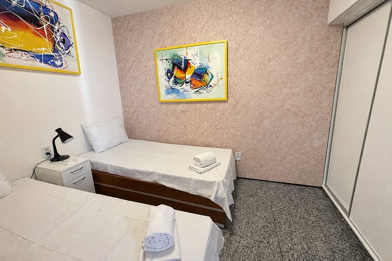 Flat Atlântico Meireles 2Q 6P Vista Mar by Escala