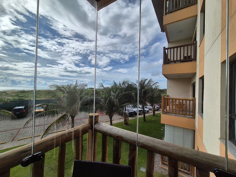 Flat no VG Sun Cumbuco com vista mar wifi e vaga