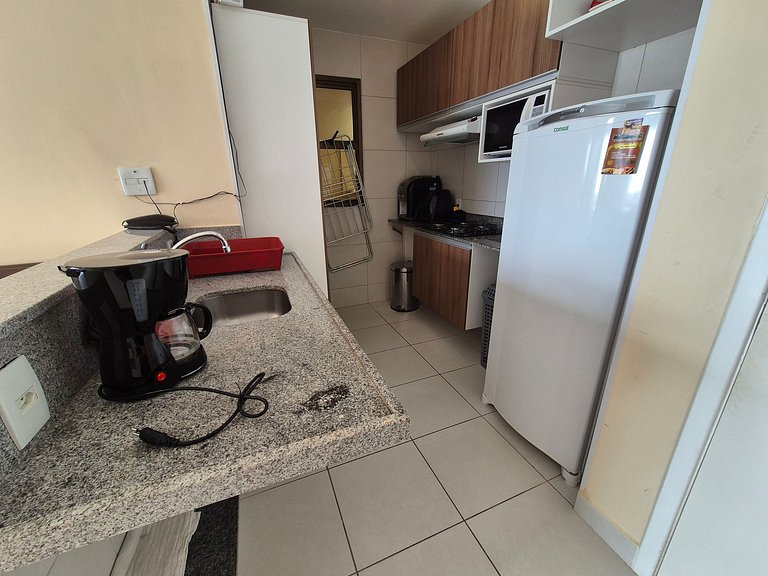 Flat no VG Sun Cumbuco com vista mar wifi e vaga