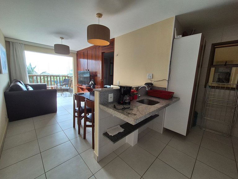 Apartamento en VG Sun Cumbuco con vista al mar wifi y estaci