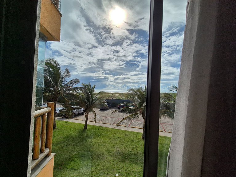 Apartamento en VG Sun Cumbuco con vista al mar wifi y estaci