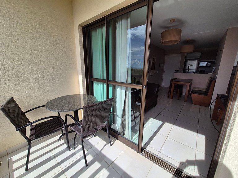 Studio at VG Sun Cumbuco with balcony and sea view