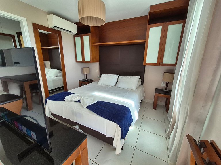 Studio at VG Sun Cumbuco with balcony and sea view