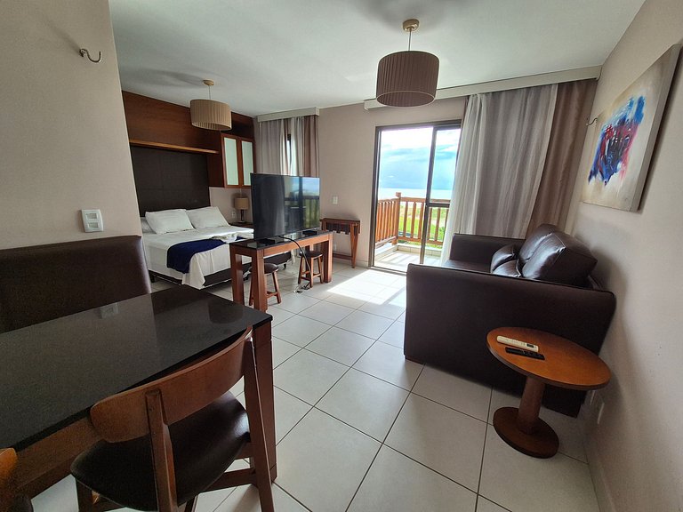 Studio at VG Sun Cumbuco with balcony and sea view