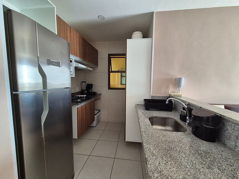 Studio at VG Sun Cumbuco with balcony and sea view