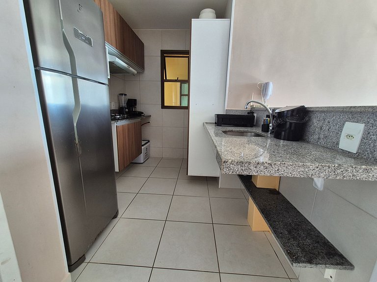 Estudio en VG Sun Cumbuco con balcón y vista al mar