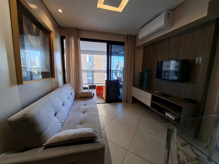 Luxury beachfront apartment with sea view