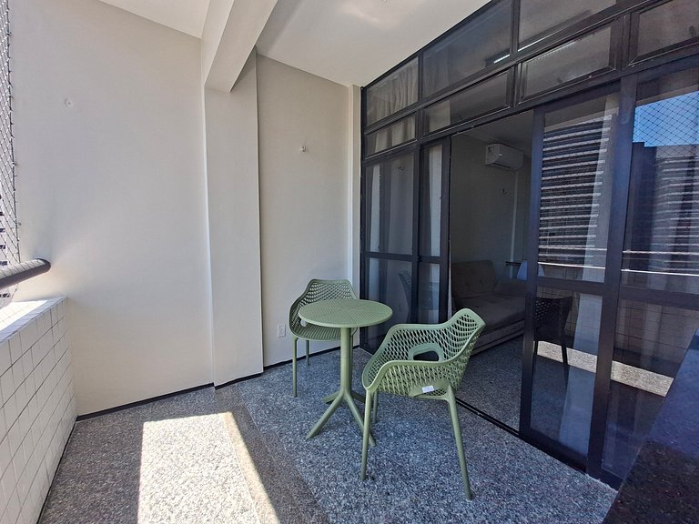 Apt Meireles Vista Mar 4p | Vaga | WiFi