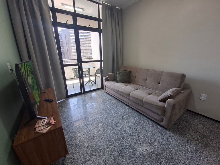 Apt Meireles Vista Mar 4p | Vaga | WiFi