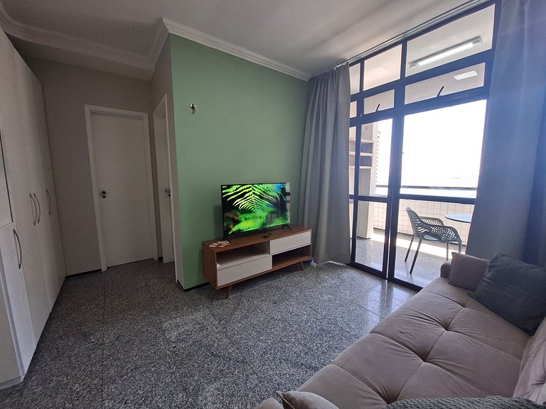 Apt Meireles Vista Mar 4p | Vaga | WiFi