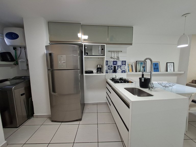 Apartamento de 2 habitaciones en Meireles con vista al mar